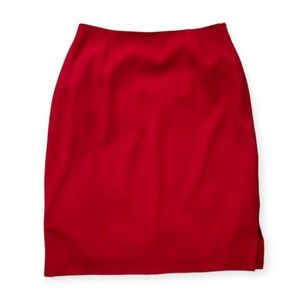 Liz Claiborne Red Pencil Skirt Size 10